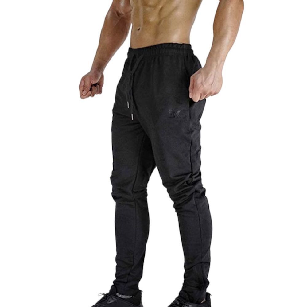 BROKIG Men's Black Joggers Sweatpant Athleisure Gym Lifting Lightweight M